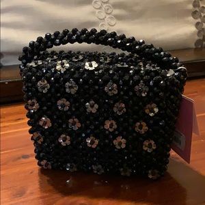 Skinny Dip London Black Beaded Purse